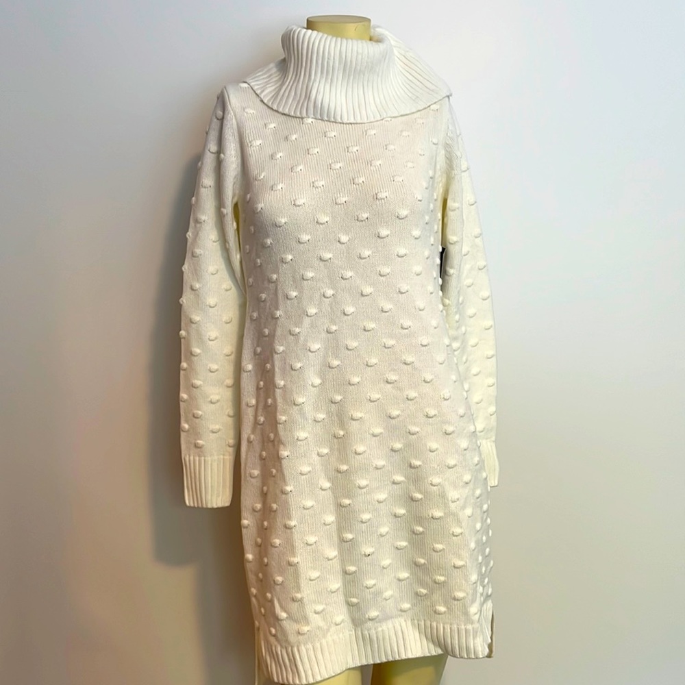 NWT - JIIHI White Sweater Dress